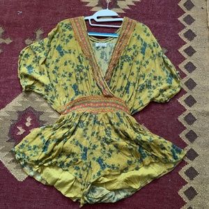 Urban Outfitters Floral Loose Romper